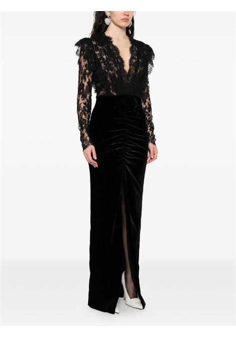 Black lace-embellished dress Alessandra Rich - women ALESSANDRA RICH | FABX4120F26030900